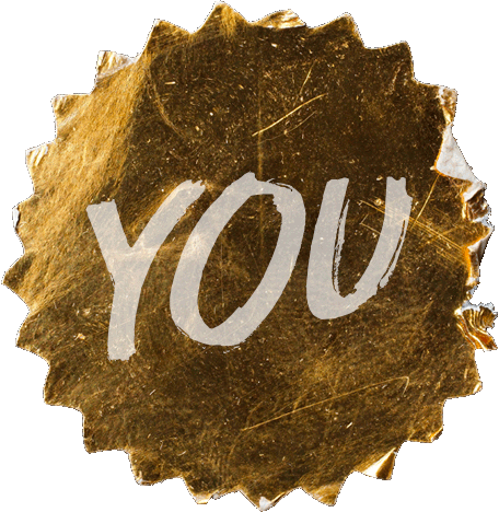 You gold sticker